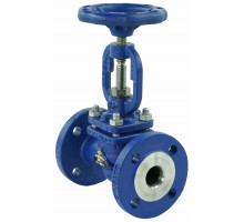 Клапан запорный Zetkama 215F 3″ Dn-80 PN-40 сальниковый стальной фланцевый