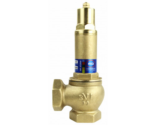 Клапан предохранительный OR 1832.015 1/2″ Dn-15 PN-16 муфтовый регулируемый угловой 0,5-16 бар