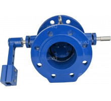 Клапан обратный  VCD1313E-F Dn-150 PN-10 поворотный, корпус - чугун GGG50, диск - чугун GGG50, уплотнение - EPDM, фланцевое, с наклонным диском и противовесом