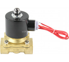 Клапан электромагнитный  VS100-VT-NO-24VDC 3/4ʺ Dn-20 PN-10, соленоидный двухходовой, латунь, уплотнение - Viton, резьбовой, нормально открытый, прямого действия, катушка - 24В