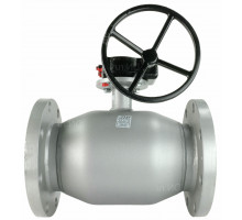 Кран LD шаровой для воды ДУ-300 PN-16 КШ.Ц.Ф.300/250.016.02 фланцевый
