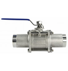 Кран шаровой ABRA ДУ-80 PN-40 проход полный под приварку AISI 316 BV-61L-080