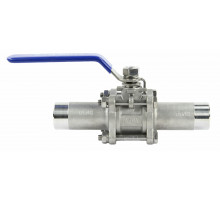 Кран шаровой ABRA ДУ-25 PN-40 проход полный под приварку AISI 316 BV-61L-025