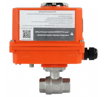 Кран шаровой BV3232P-FP-T ДУ-10 PN-63, сталь 316, уплотнение - PTFE, полнопроходной, резьбовой с электроприводом четвертьоборотным-003 MINI 220В