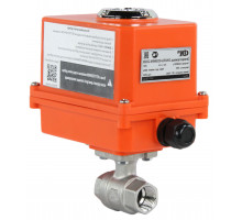 Кран шаровой BV3232P-FP-T ДУ-15 PN-63, сталь 316, уплотнение - PTFE, полнопроходной, резьбовой с электроприводом четвертьоборотным-003 MINI 220В