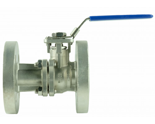 Кран шаровой BV3232P-FP-F-H ДУ-20 PN-40, корпус - нержавеющая сталь 316, уплотнение - PTFE, полнопроходной фланцевый с ISO-фланцем и рукояткой, 9х9, F03/F04