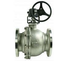 Кран шаровой BV3232P-FP-F-H ДУ-250 PN-16, корпус - сталь 316, уплотнение - PTFE, полнопроходной фланцевый с редуктором Pro-Gear Q-1500