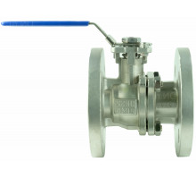 Кран шаровой BV3232P-FP-F-H ДУ-32 PN-40, корпус - нержавеющая сталь 316, уплотнение - PTFE, полнопроходной фланцевый с ISO-фланцем и рукояткой, 11х11, F04/F05