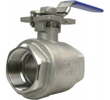 Кран шаровой BV3232P-FP-T-H ДУ-50 PN-63, нержавеющая сталь 316, уплотнение - PTFE, полнопроходной резьбовой с ISO-фланцем и рукояткой, 14х14, F05/F07