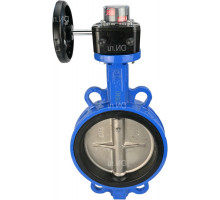 Затвор дисковый поворотный GG25-316L-NBR DN80 PN-16, корпус – чугун GG25, диск – AISI 316L, уплотнение – NBR, с редуктором HGB-1 с индикатором положения