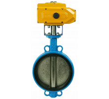 Затвор дисковый поворотный 1413E-2W-Fb DN200 PN-16, корпус - чугун G50, диск - чугун G40, EPDM, с электроприводом-030 220В