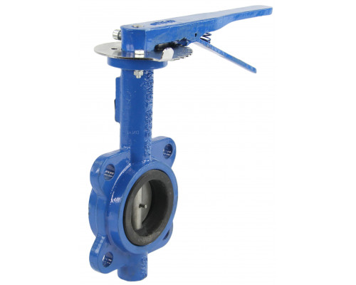 Затвор дисковый поворотный Kvant DN150 PN-16 межфланцевый NBR чугунный с нержавеющим диском
