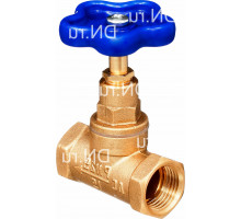 Клапан запорный БАЗ 15б3р 1/2″ Dn-15 PN-25 латунный, резьбовой, штурвал