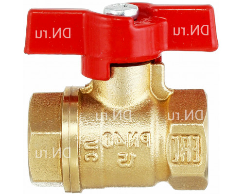 Кран шаровой БАЗ 11б27п1 А30/1 1/2″ ДУ-15 PN-40 резьбовой с бабочкой
