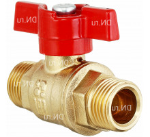 Кран шаровой БАЗ 11б27п1 А32/1 1″ ДУ-25 PN-40 полнопроходный, латунный, нр - нр, ручка-бабочка