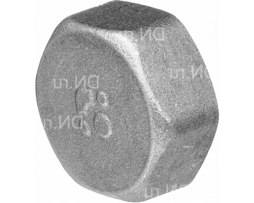 Заглушка БАЗ ЗВ 3/4″ Ду-20 Ру-40 латунная, ВР. никелированная