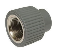 Муфта TEBO Dn16x1/2" Ру-10 комбинированная, неравнопроходная, материал корпуса - PE-RT, ВР