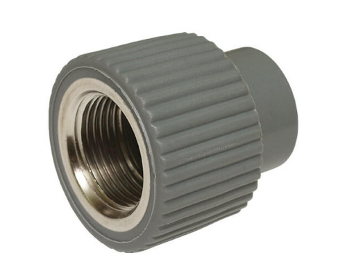 Муфта TEBO Dn26x1/2" Ру-10 комбинированная, неравнопроходная, материал корпуса - PE-RT, ВР