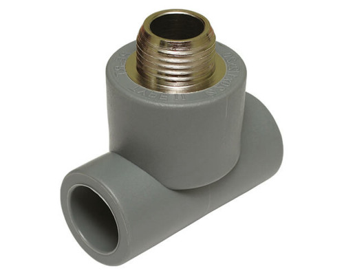 Тройник TEBO Dn26x3/4"x26 Ру-10 комбинированный, материал корпуса - PE-RT, НР