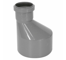 Переход канализационный TEBO Ду-50x32 безнапорный, полипропиленовый, серый для внутреннего монтажа