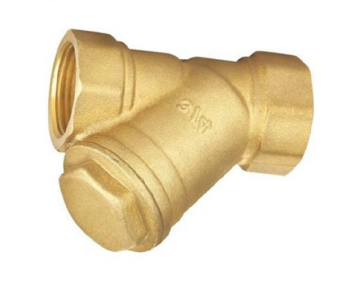 Фильтр сетчатый Tecofi F1142 3/4″ Ду-20 Ру-16, Y-образный, резьбовой, корпус — латунь
