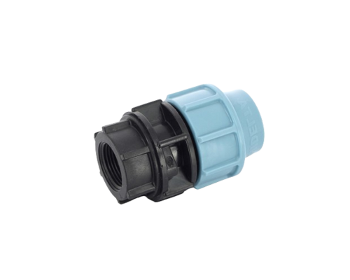 Муфта компрессионная Unidelta Deltone Dn20х1″ Ру-16, для труб ПНД, присоединение - компрессионное / ВР, корпус - полипропилен PP-B
