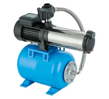 Насосная станция Unipump AUTO MH 400 A, мощность - 750 Вт, напор - 45 м, производительность - 90 л/мин, объем бака - 24 л, материал - сталь, ~220/230В/50Гц