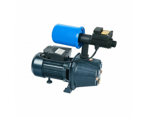 Насосная станция Unipump АКВАРОБОТ JET 100 S адаптивная 750 Вт, напор 43 м, расход 60 л/мин, 230 В, объем гидроаккумулятора 2 л, корпус – сталь, корпус насоса – чугун