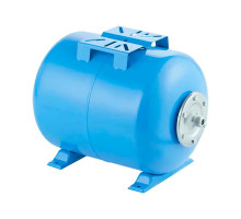 Гидроаккумулятор Unipump ГГ24М PN-6 горизонтальный, объем 24 л , присоединение - наружная резьба 1″, материал корпуса - сталь, материал мембраны - EPDM