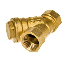 Фильтр-грязевик сетчатый Unipump G1″ Ду-25 Ру-16 Y-образный, латунный, ВР