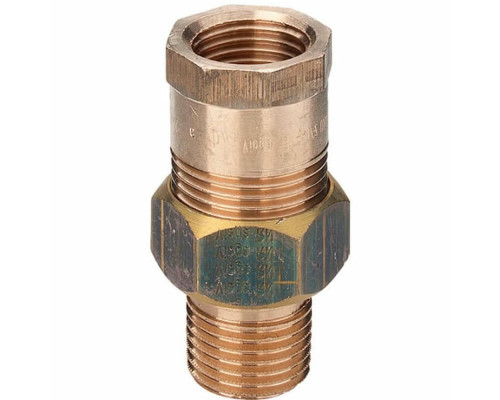 Соединитель Viega 447 1 1/4″ Dn-32 PN-25 разъёмный, корпус-бронза, с коническим уплотнением, наружная и внутренняя резьба