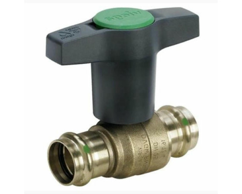 Кран шаровой Viega Easytop Дн15 PN-16 SC-Contur муфтовый стандартнопроходной, пресс, бронза, высокая Т-ручка
