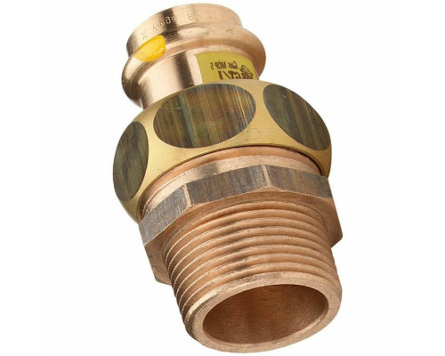 Соединитель Viega 3794 Ду-35x1 1/4″ PN-10 разъёмный, корпус-бронза, с плоским уплотнением, соединение пресс/резьба