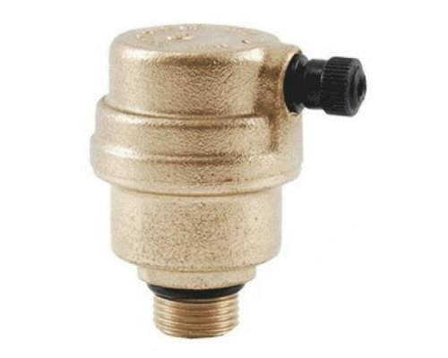 Воздухоотводчик муфтовый (резьбовой) Officine Rigamonti (OR) 0499.012 3/8″ DN-10 РУ-10 автоматический с уплотнительным кольцом, корпус - латунь