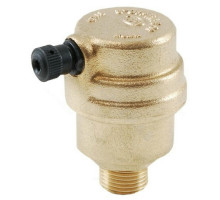 Воздухоотводчик муфтовый (резьбовой) Officine Rigamonti (OR) 0500.015 1/2″ DN-15 РУ-10 автоматический без уплотнительного кольца, корпус - латунь