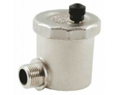 Воздухоотводчик муфтовый (резьбовой) Officine Rigamonti (OR) Valmat 0502.415 1/2″ DN-15 РУ-10 автоматический без уплотнительного кольца угловой, корпус - латунь