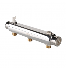 Коллектор Valtec VTc.510.SS.060406 1″ ДУ-25 выходов-6x1/2″ Py10 внутренняя резьба, выходы наружная резьба, корпус нержавеющая сталь, с межосевым расстоянием выходов 100 мм