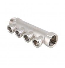 Коллектор Valtec VTc.550.N.0502 3/4″ ДУ-20 выходов-2x1/2″ Py16 внутренняя/наружная резьба, выходы внутренняя резьба, корпус латунь