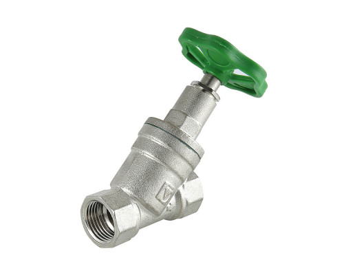 Клапан запорно-регулирующий Valtec VT.052 Dn-15 PN-16 латунный, прямоточный, с невыдвижным шпинделем