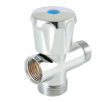 Вентиль-тройник Valtec VT.255 1/2″х3/4″х1/2″ Dn-15х20х15 PN-10 для подключения сантехприборов, внутренняя/наружная/наружная резьба, латунь