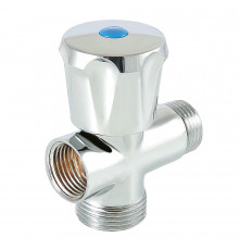 Вентиль-тройник Valtec VT.255 1/2″х3/4″х1/2″ Dn-15х20х15 PN-10 для подключения сантехприборов, внутренняя/наружная/наружная резьба, латунь