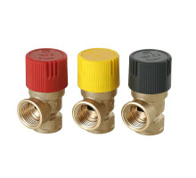 Клапан предохранительный Valtec VT.0490.IG.0460 1/2″x6 бара Dn-15x6 бара Py10 ВР пружинный с фиксированной настройкой, латунь