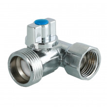 Тройник Valtec VT.256.N 1/2″х3/4″х1/2″ ДУ-15х20х15 PN-8 с шаровым краном для подключения сантехприборов, внутренняя/наружная/наружная резьба, корпус - латунь