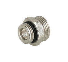 Ниппель Valtec VTr.580.NE.040E 1/2″х3/4″ЕК Ду-15х20 Py25 НР-НР, переходной, с переходом на евроконус, никелированный, латунный