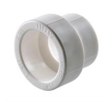 Муфта полипропиленовая PPR переходная Valtec VTp.705.0 Dn63x40 Ру-25 под приварку белая