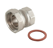 Полусгон Valtec VTr.614.N.0504 3/4″x1/2″ Ду-20x15 Py40 ВР/накидная гайка, прямой, корпус-латунь