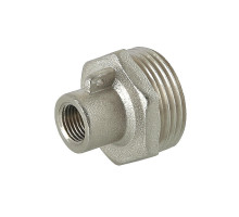 Переходник Valtec VTr.424.N.M004 M10x1/2″ Ду-15 Py16 ВР-НР для подключения датчика температуры, корпус латунь