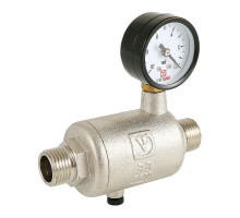 Редуктор-ограничитель расхода линейный Valtec VT.084.N.04 1/2″ ДУ-15 Py16 НР регулируемые, прямого действия, поршневые, корпус - латунь