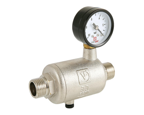 Редуктор-ограничитель расхода линейный Valtec VT.084.N.04 1/2″ ДУ-15 Py16 НР регулируемые, прямого действия, поршневые, корпус - латунь