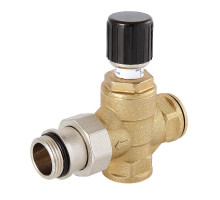 Клапан перепускной Valtec VT.623.G.05 3/4″ ДУ-20 Py10 НР регулируемый, трехходовой, корпус - латунь